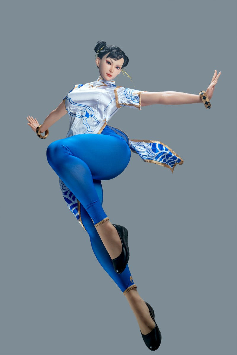 Chun Li Sex Doll (žaidimo moteris 169 cm F-Cup Nr. 33-1 silikonas)