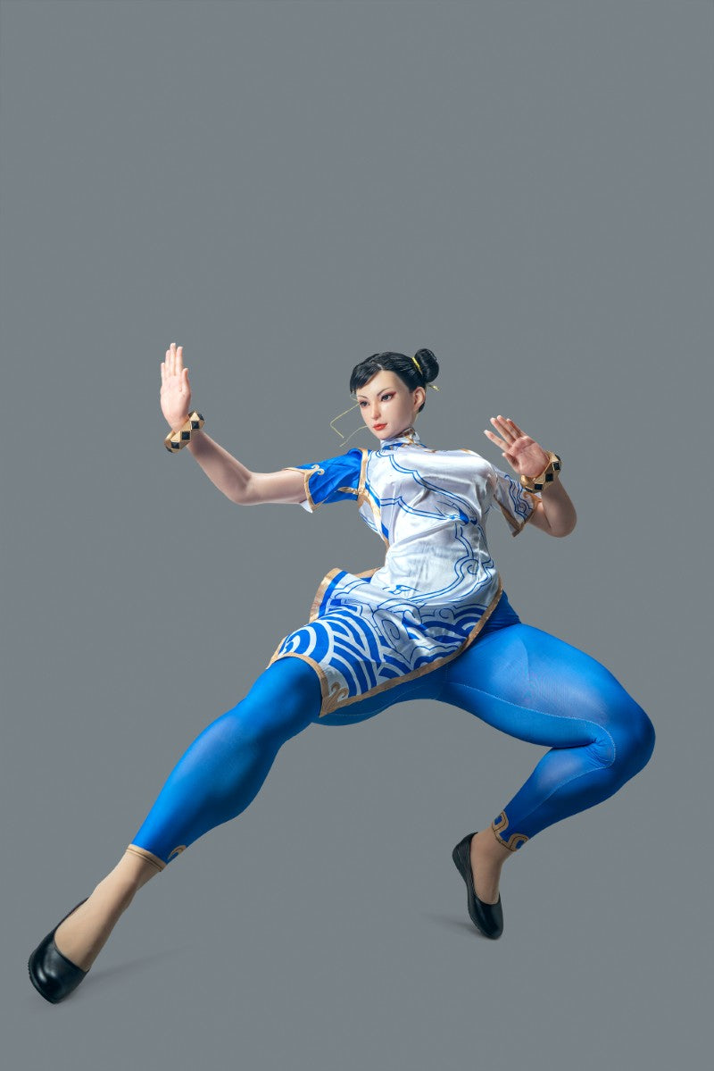Chun Li Sex Doll (žaidimo moteris 169 cm F-Cup Nr. 33-1 silikonas)