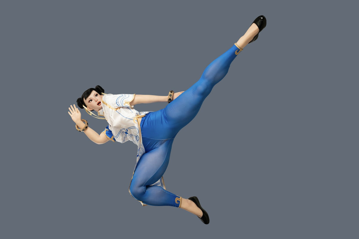 Chun Li Sex Doll (žaidimo moteris 169 cm F-Cup Nr. 47-1 silikonas)