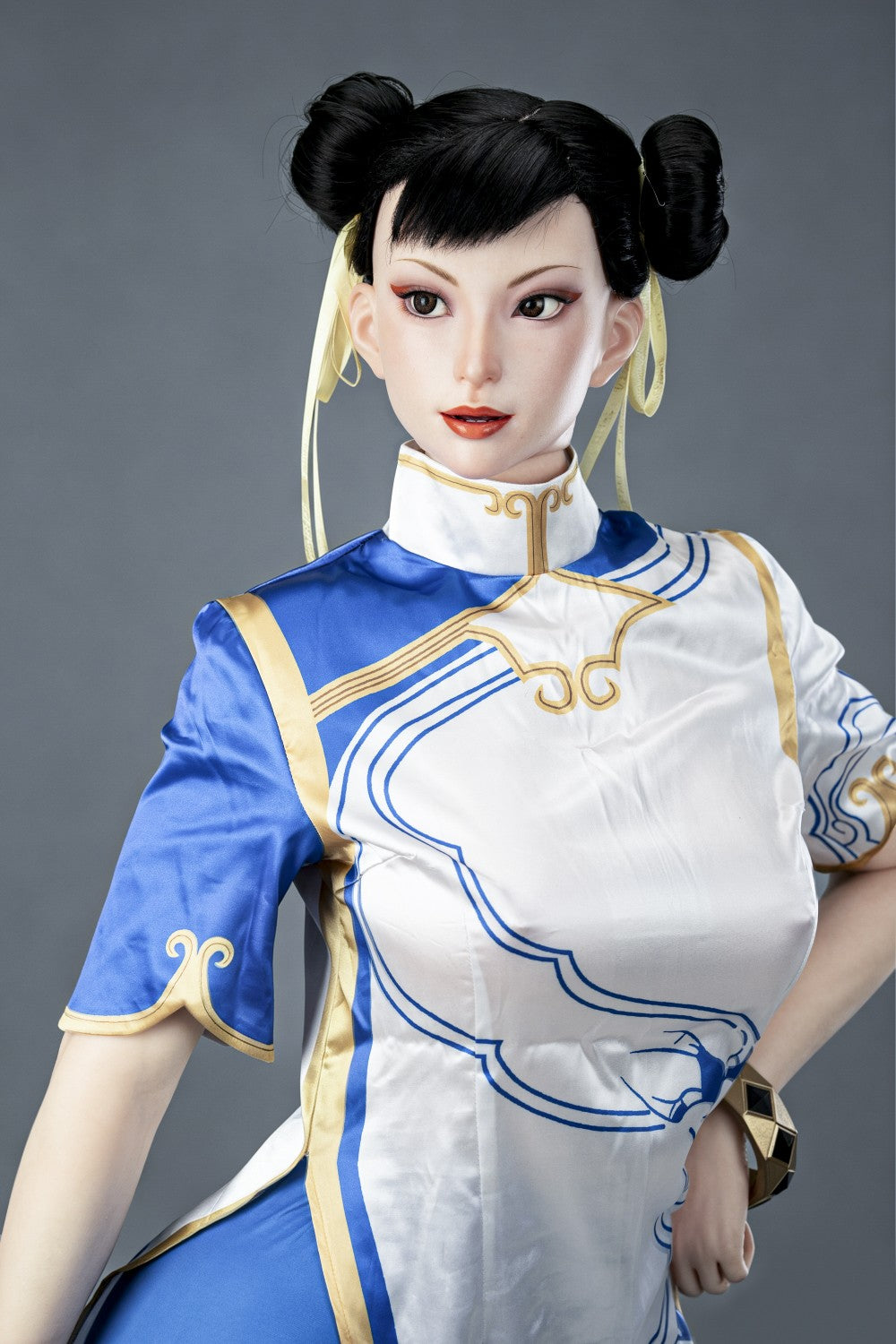 Chun Li Sex Doll (žaidimo moteris 169 cm F-Cup Nr. 47-1 silikonas)