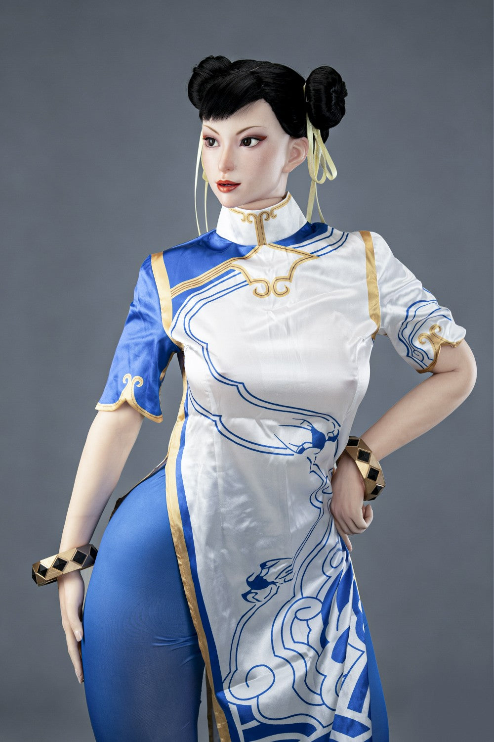 Chun Li Sex Doll (žaidimo moteris 169 cm F-Cup Nr. 47-1 silikonas)