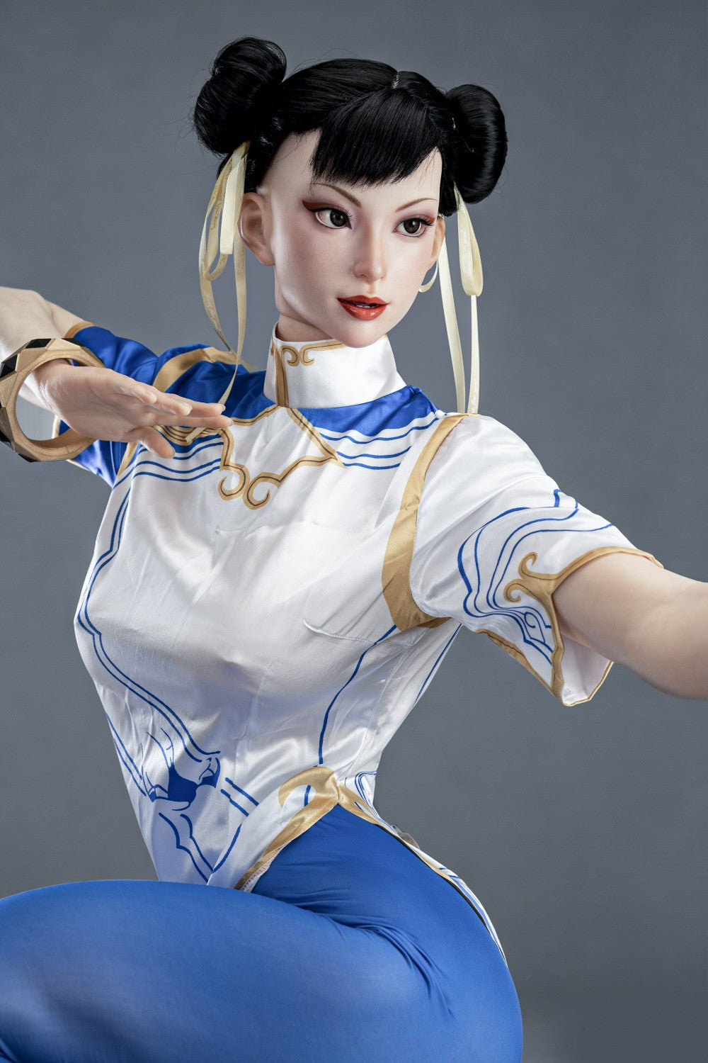 Chun Li Sex Doll (žaidimo moteris 169 cm F-Cup Nr. 47-1 silikonas)