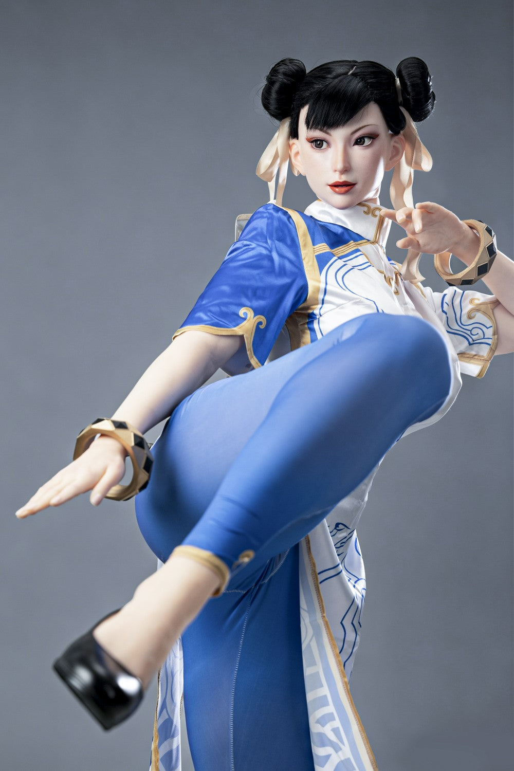Chun Li Sex Doll (žaidimo moteris 169 cm F-Cup Nr. 47-1 silikonas)