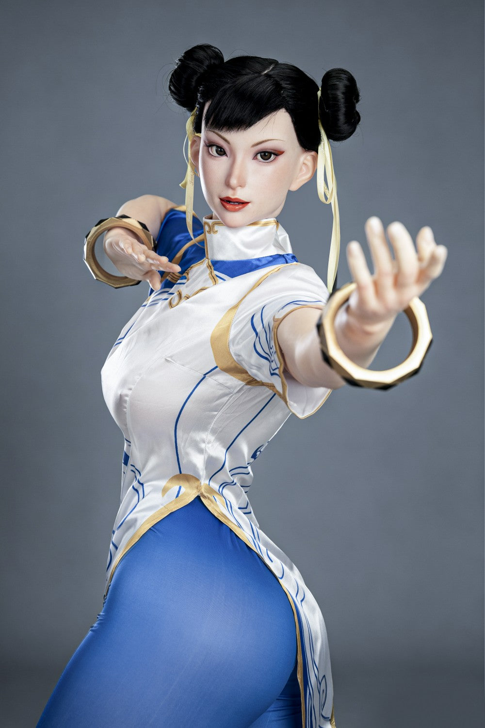 Chun Li Sex Doll (žaidimo moteris 169 cm F-Cup Nr. 47-1 silikonas)