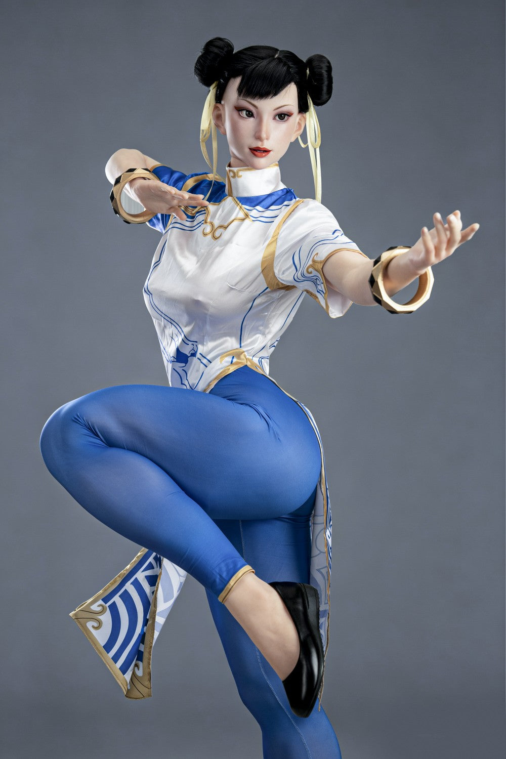 Chun Li Sex Doll (žaidimo moteris 169 cm F-Cup Nr. 47-1 silikonas)