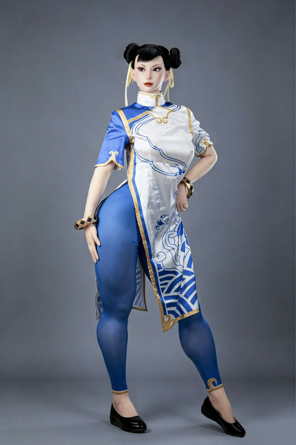 Chun Li Sex Doll (žaidimo moteris 169 cm F-Cup Nr. 47-1 silikonas)