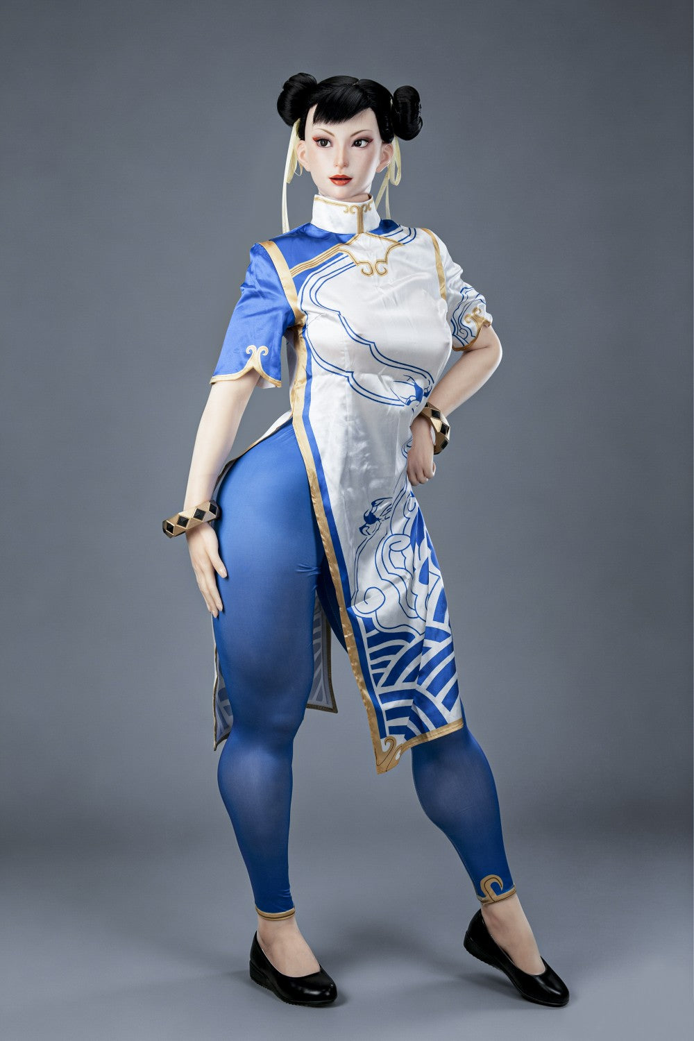 Chun Li Sex Doll (žaidimo moteris 169 cm F-Cup Nr. 47-1 silikonas)