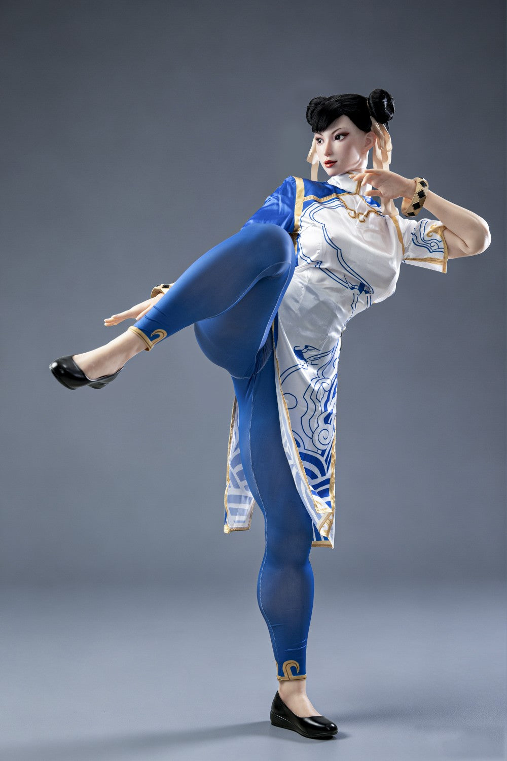 Chun Li Sex Doll (žaidimo moteris 169 cm F-Cup Nr. 47-1 silikonas)