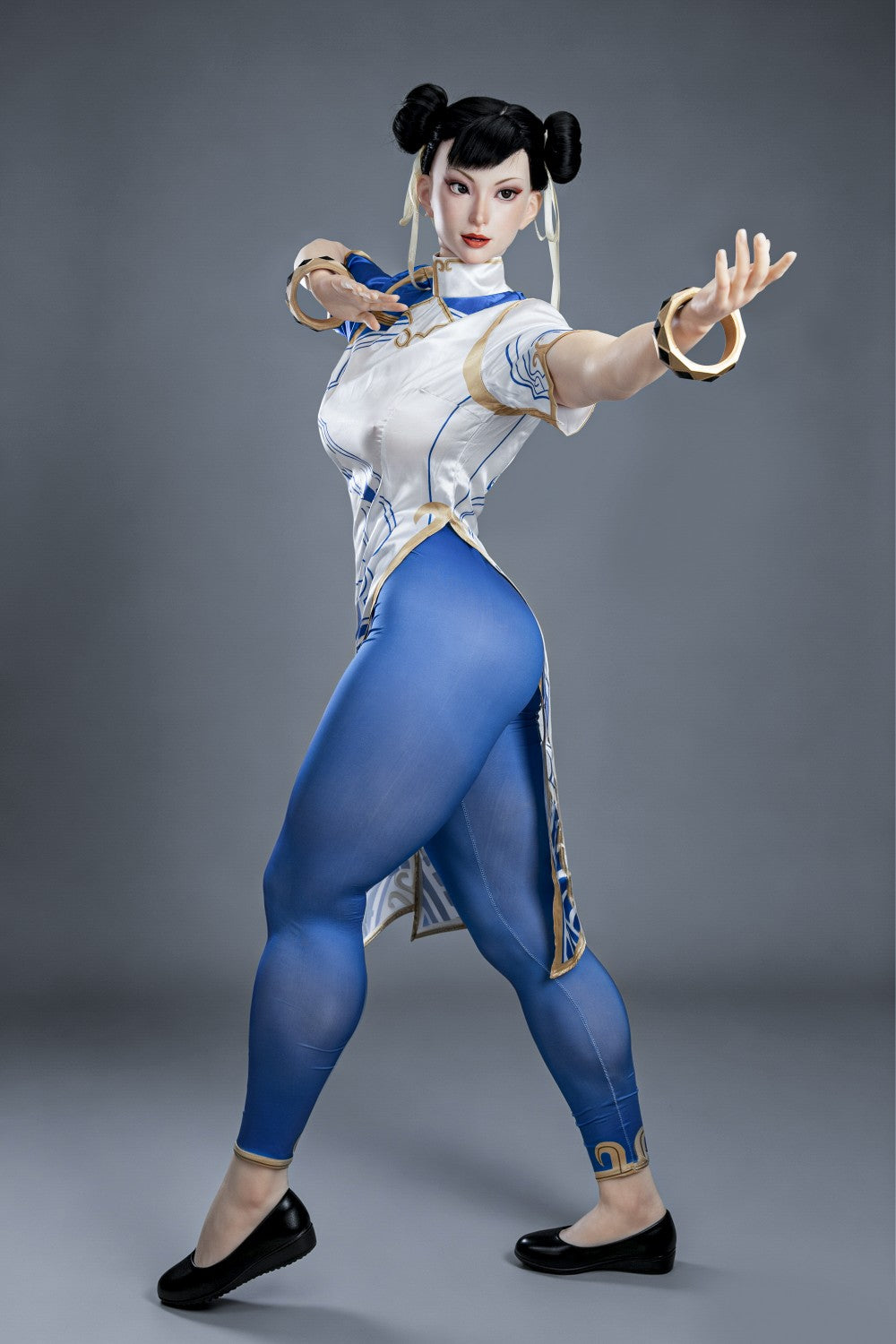 Chun Li Sex Doll (žaidimo moteris 169 cm F-Cup Nr. 47-1 silikonas)