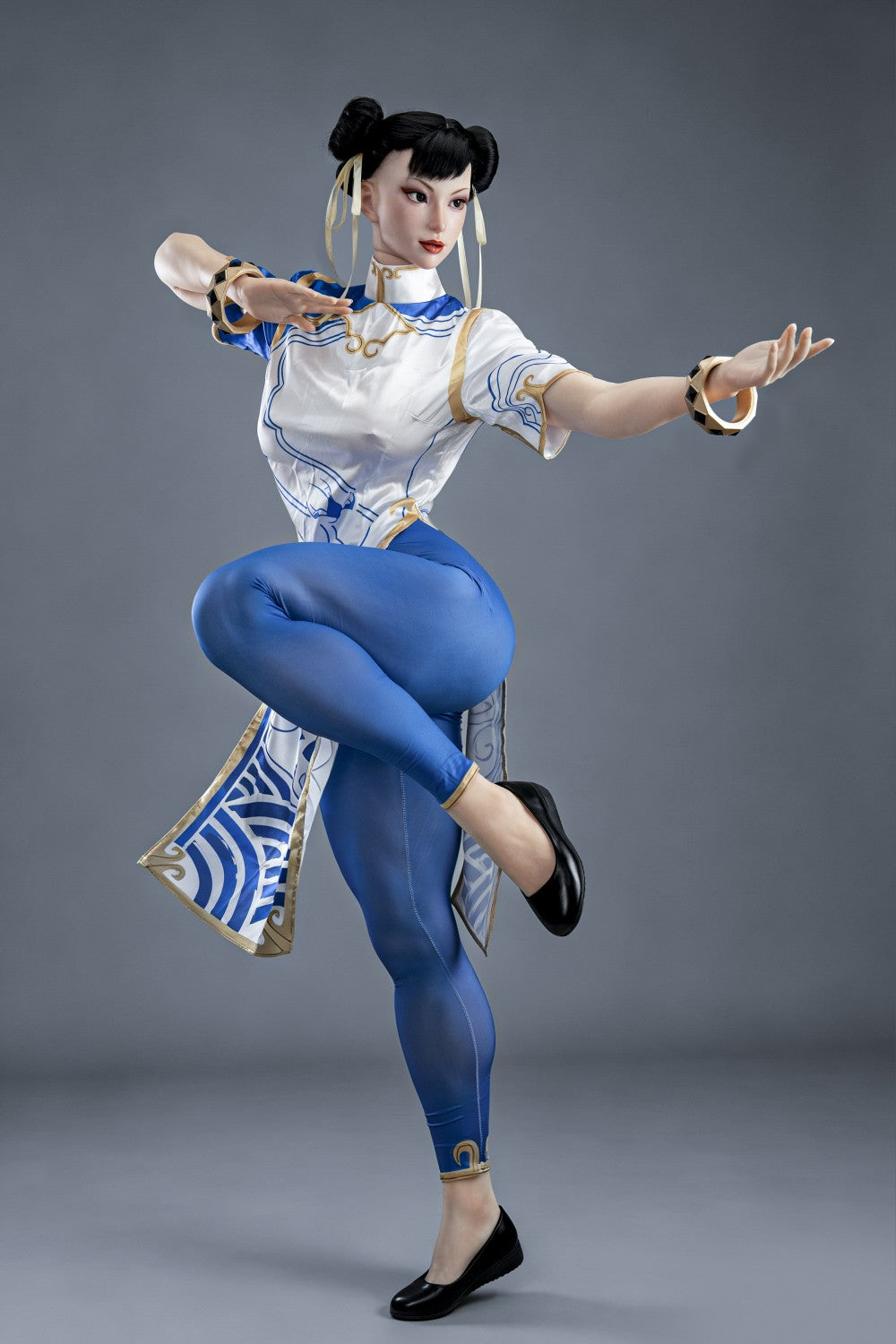 Chun Li Sex Doll (žaidimo moteris 169 cm F-Cup Nr. 47-1 silikonas)