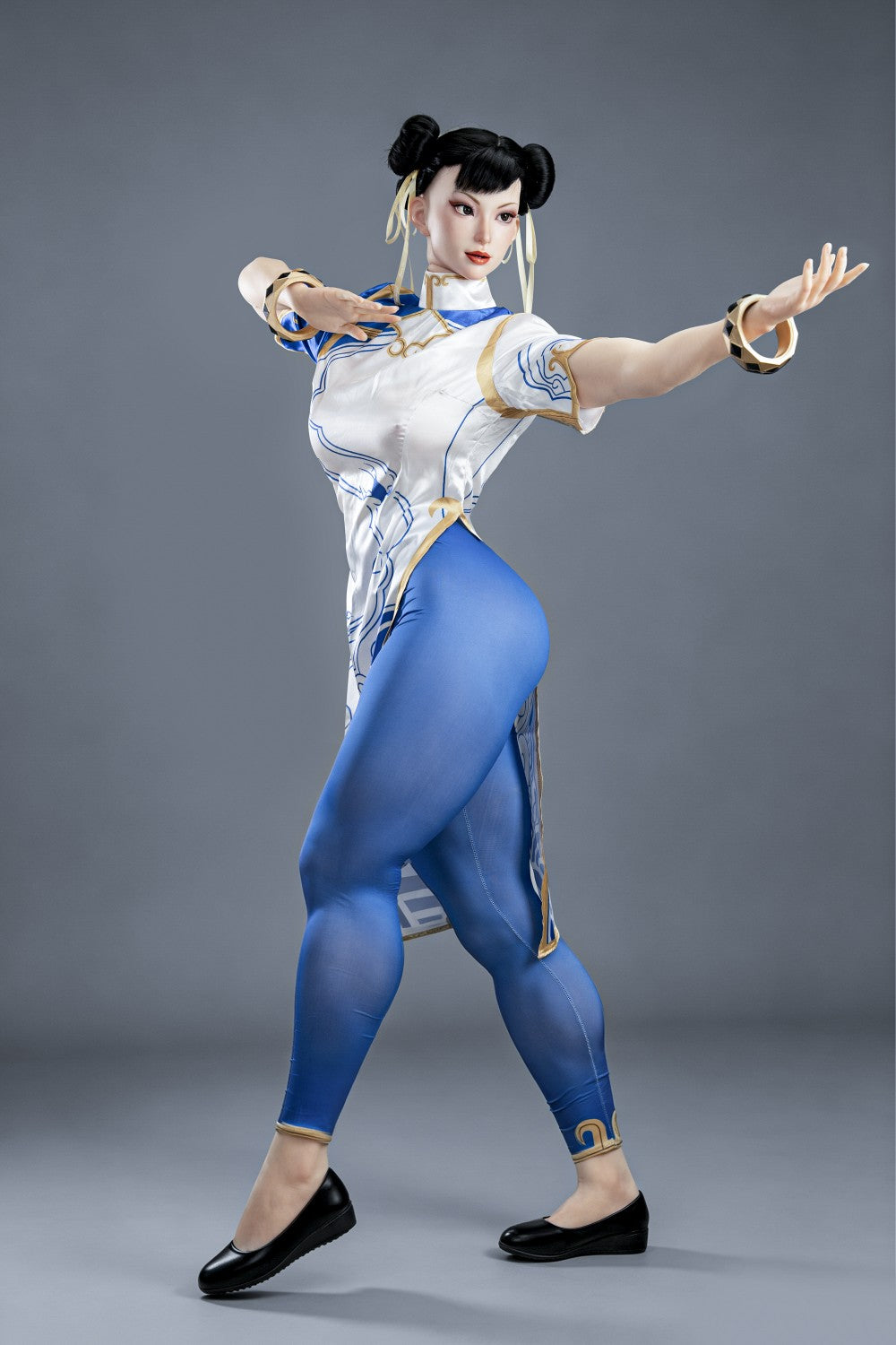 Chun Li Sex Doll (žaidimo moteris 169 cm F-Cup Nr. 47-1 silikonas)