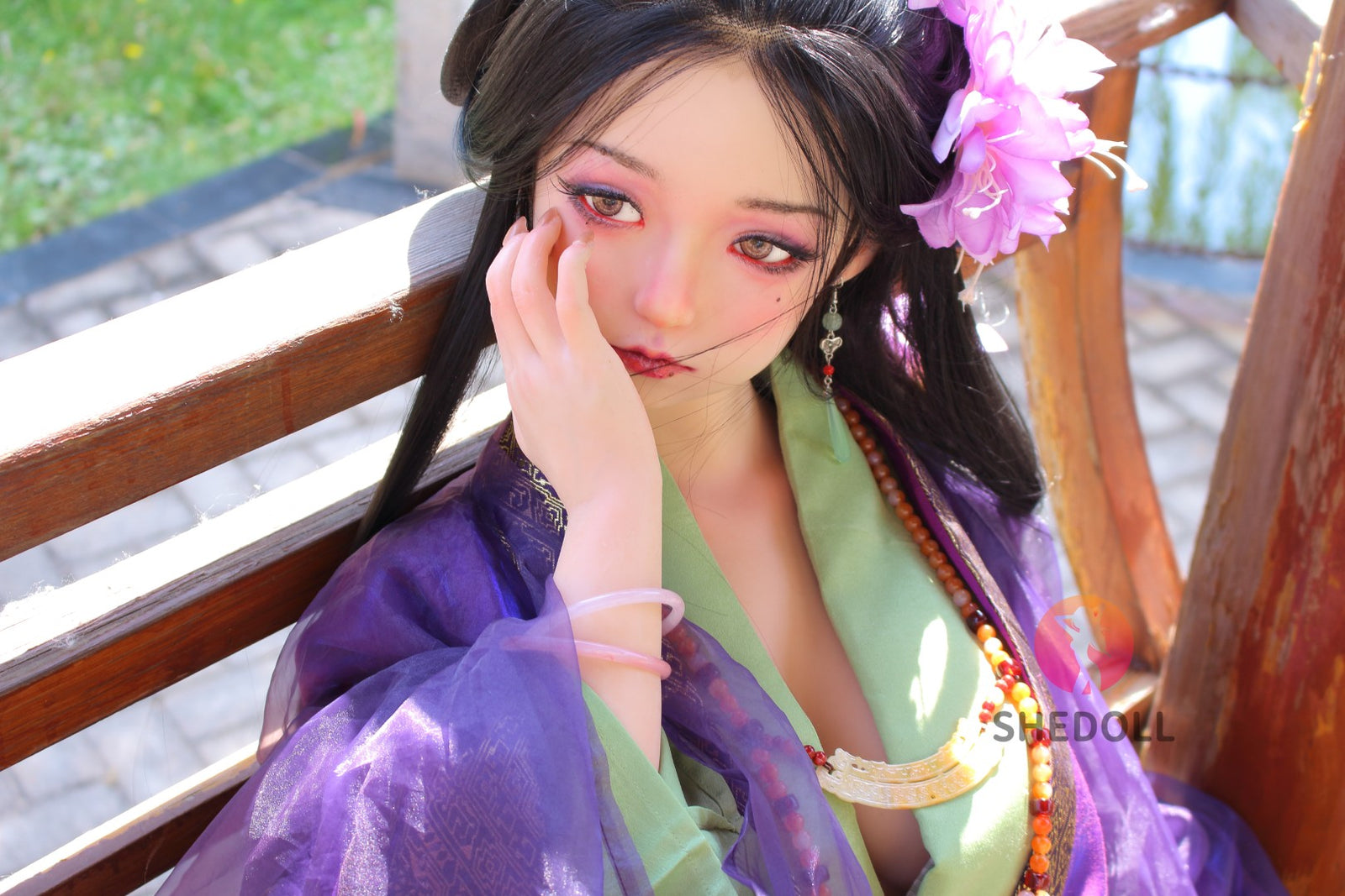 Aileen Sex Doll (SHEDOLL 145 cm G puodelis # SH228 2.0 silikonas)