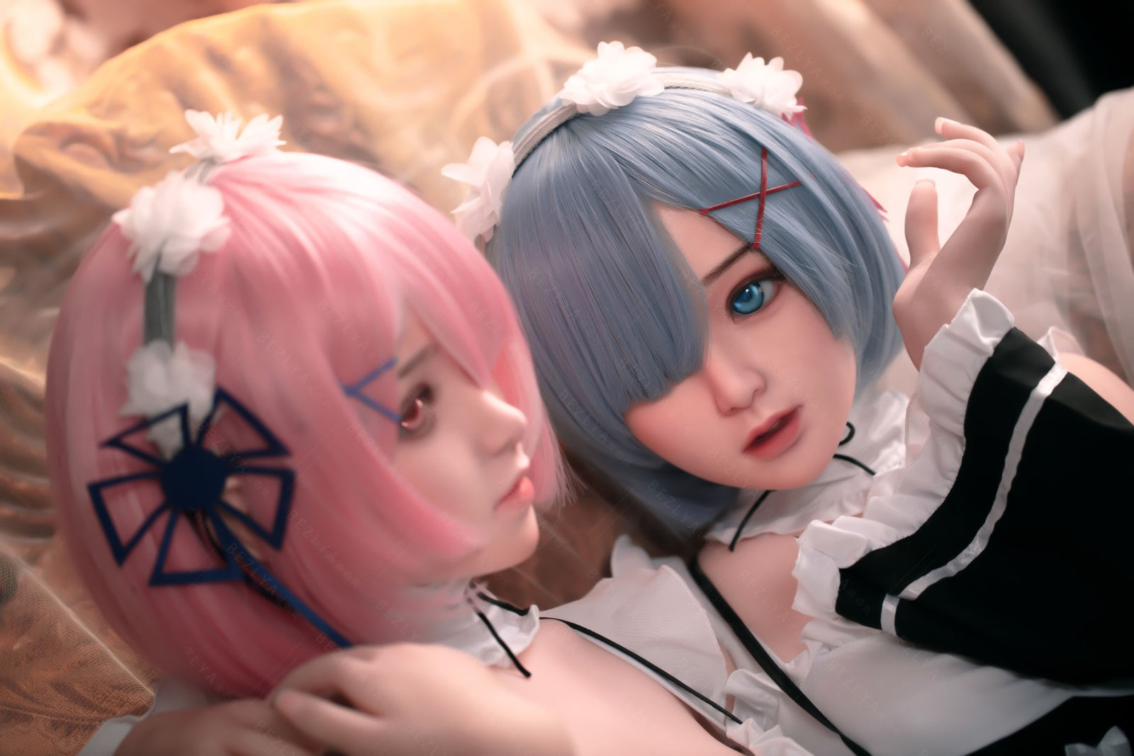 Rem Sex Doll (Bezlya Doll 149 cm D puodelis 2,0 TPE + silikonas)