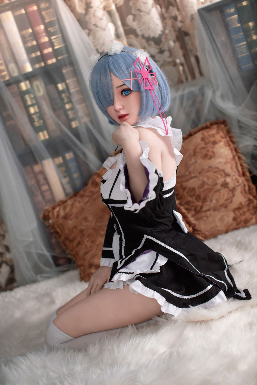 Rem Sex Doll (Bezlya Doll 149 cm D puodelis 2,0 TPE + silikonas)