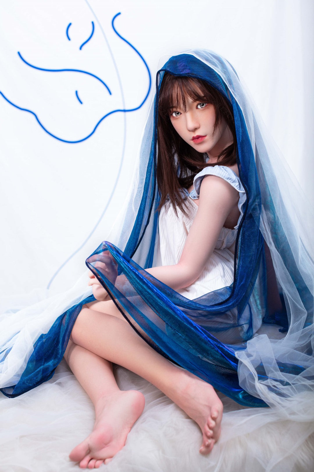 Iris sekso lėlė (Bezlya Doll 150 cm B puodelis 2,1 silikonas)