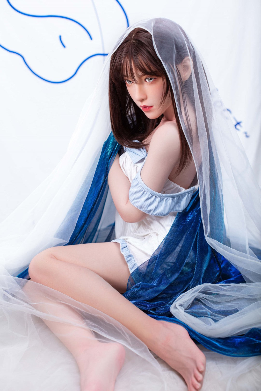 Iris sekso lėlė (Bezlya Doll 150 cm B puodelis 2,1 silikonas)