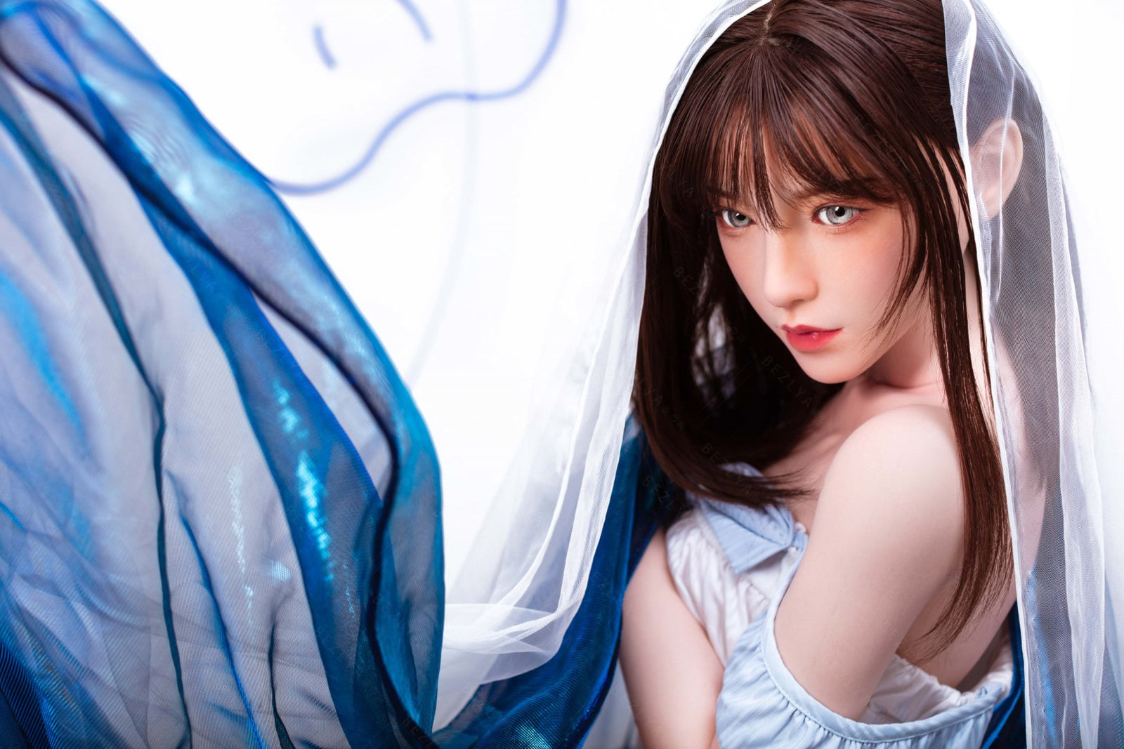 Iris sekso lėlė (Bezlya Doll 150 cm B puodelis 2,1 silikonas)
