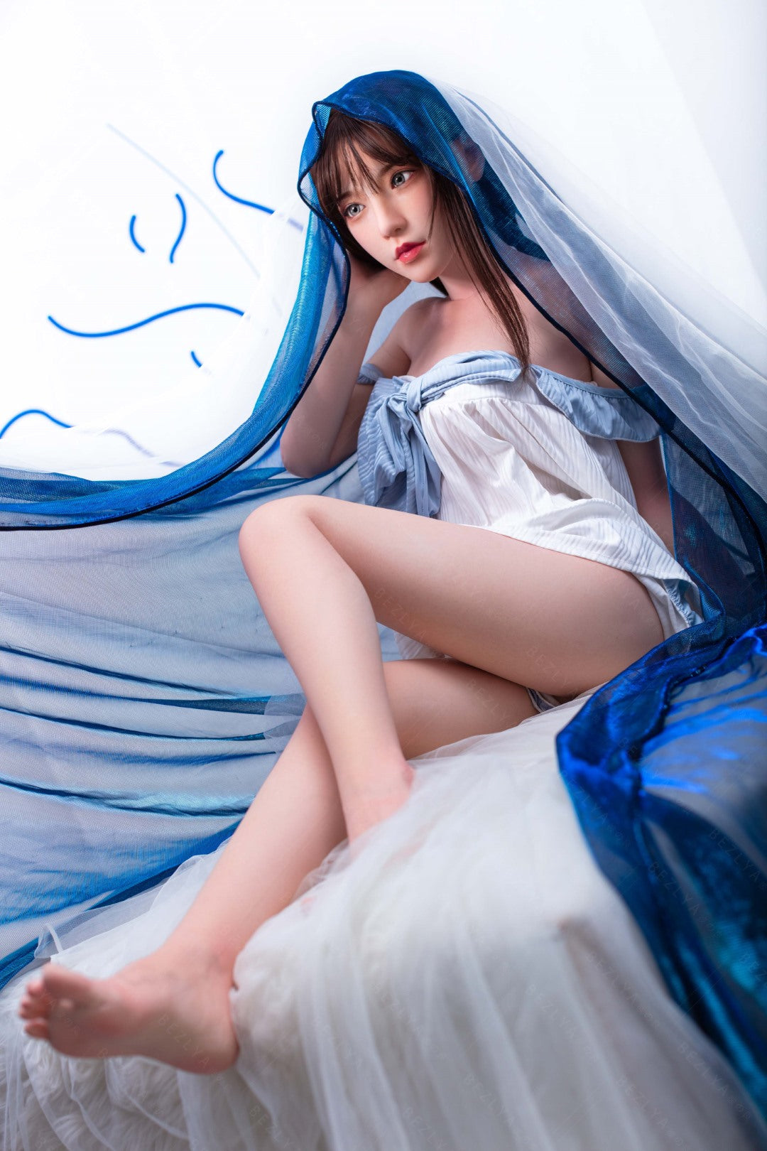 Iris sekso lėlė (Bezlya Doll 150 cm B puodelis 2,1 silikonas)