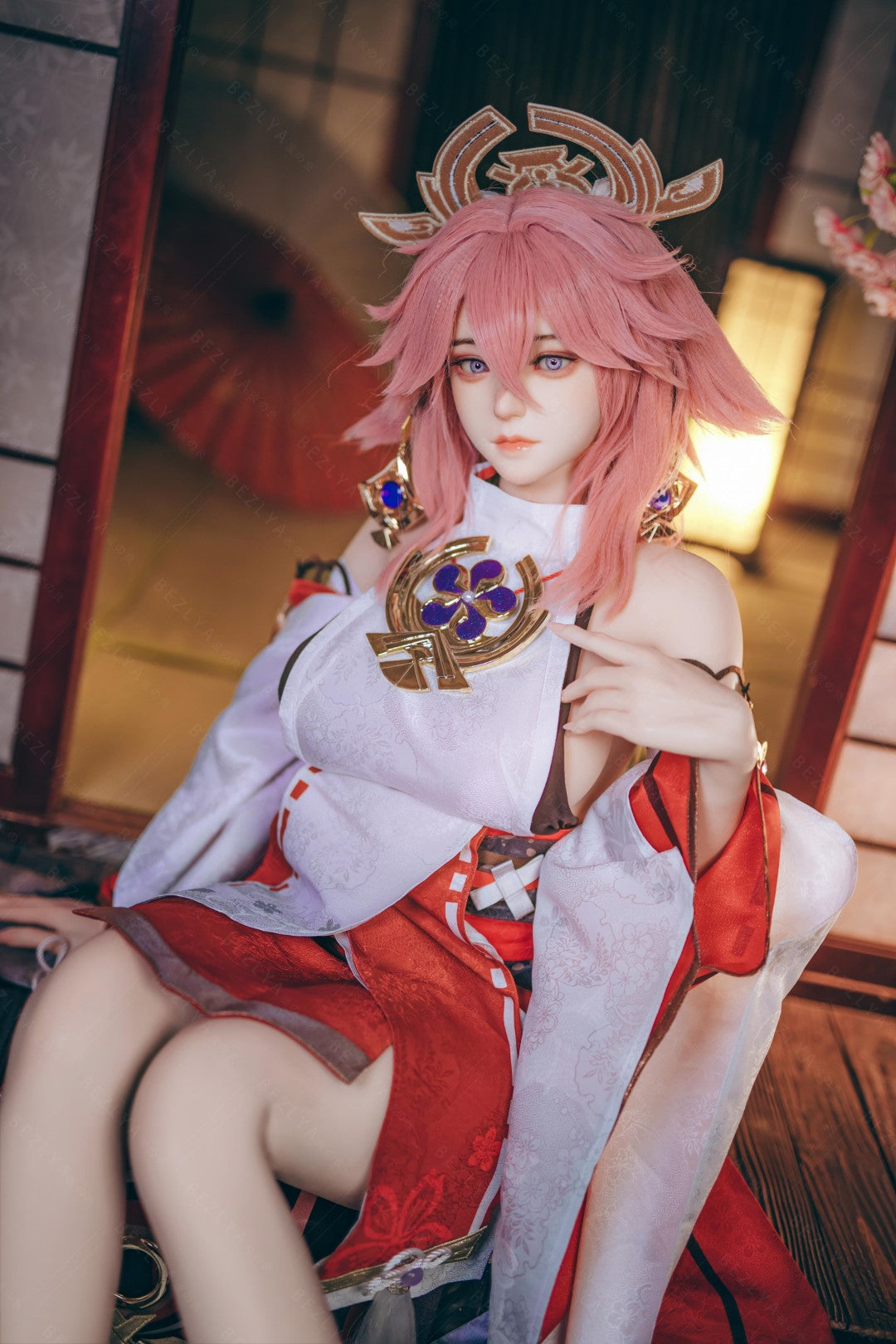 Yae Miko Sex Doll (Bezlya Doll 155 cm E-puodelis 2,2CF silikonas)