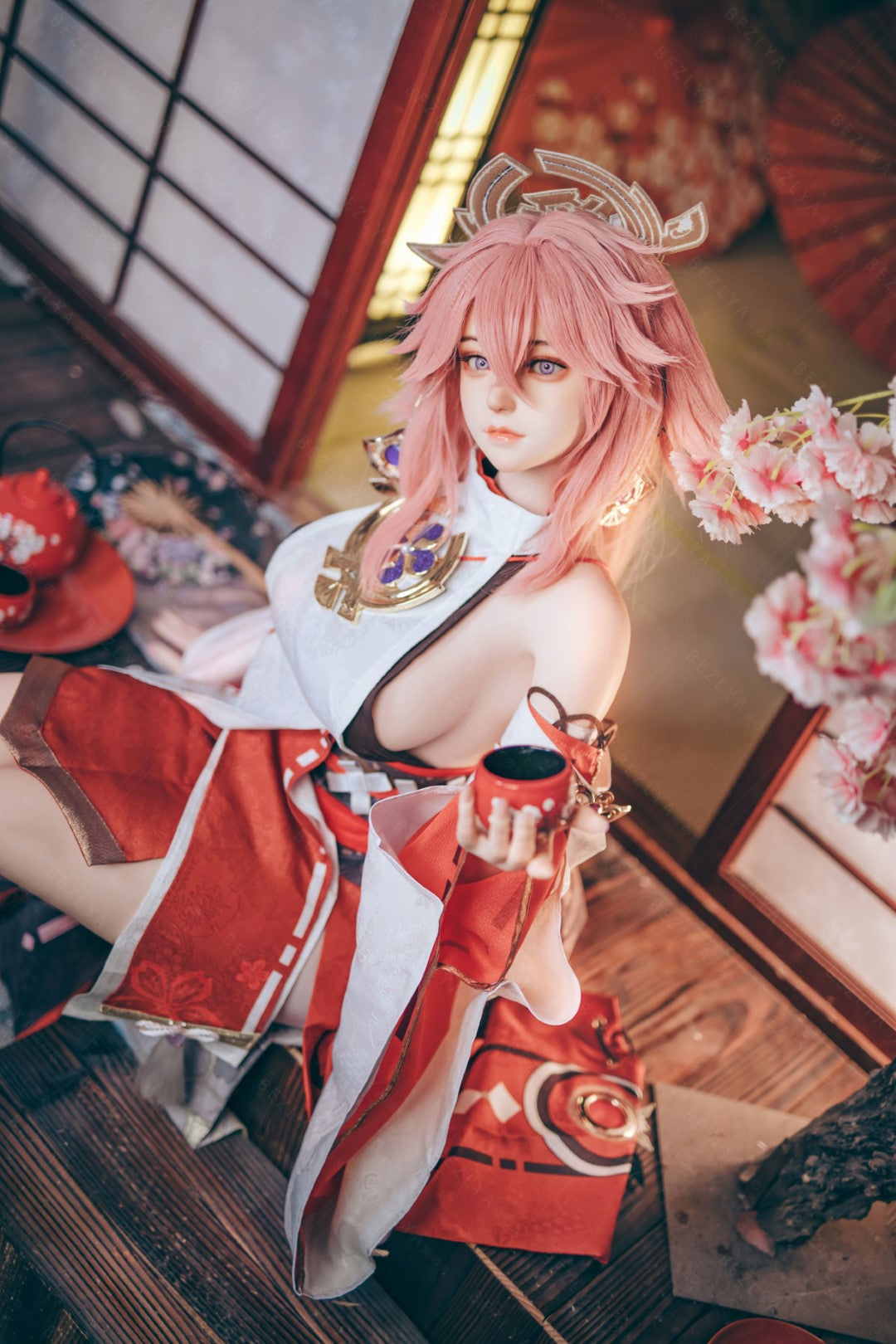 Yae Miko Sex Doll (Bezlya Doll 155 cm E-puodelis 2,2CF silikonas)