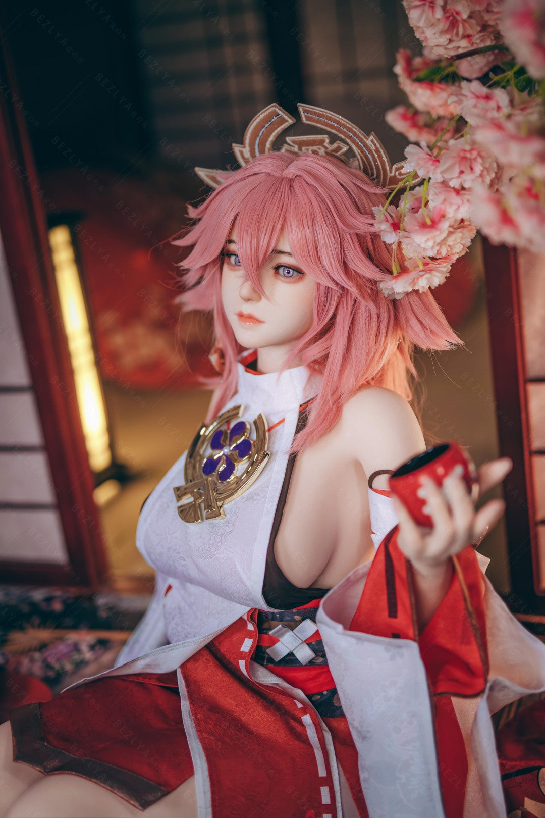 Yae Miko Sex Doll (Bezlya Doll 155 cm E-puodelis 2,2CF silikonas)