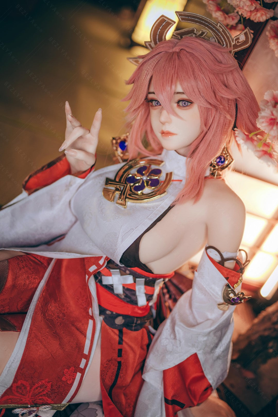 Yae Miko Sex Doll (Bezlya Doll 155 cm E-puodelis 2,2CF silikonas)