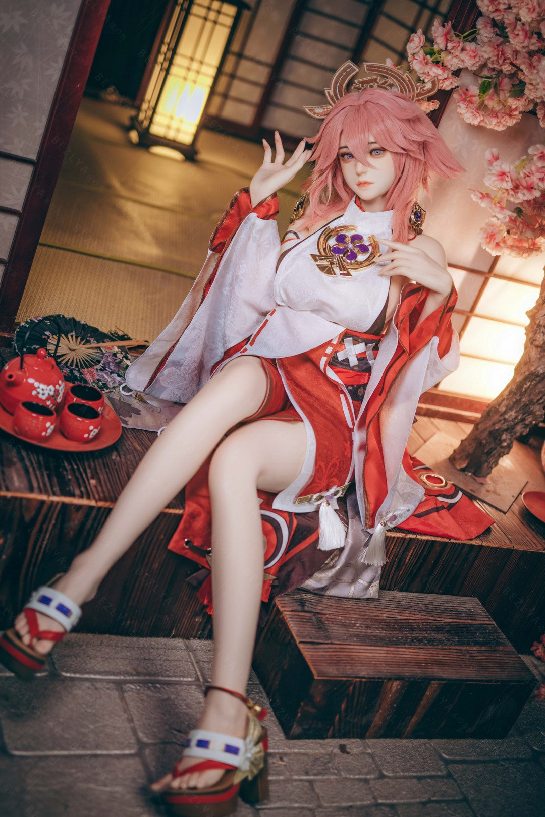 Yae Miko Sex Doll (Bezlya Doll 155 cm E-puodelis 2,2CF silikonas)