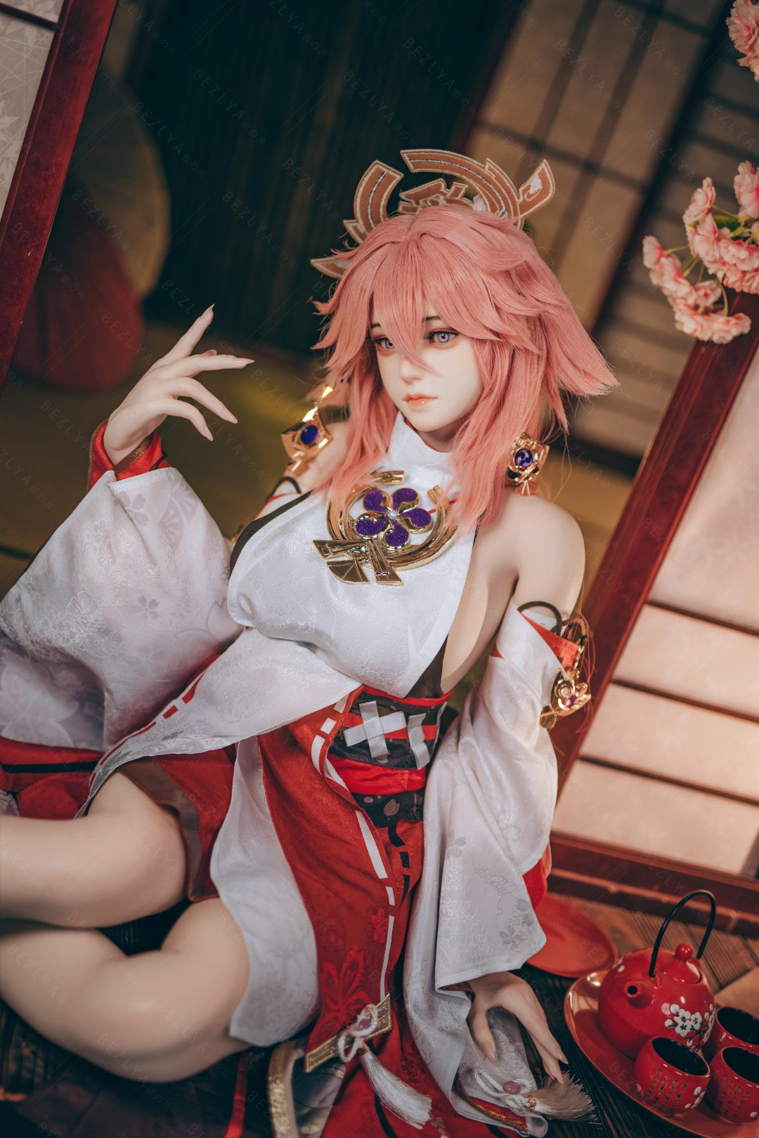 Yae Miko Sex Doll (Bezlya Doll 155 cm E-puodelis 2,2CF silikonas)