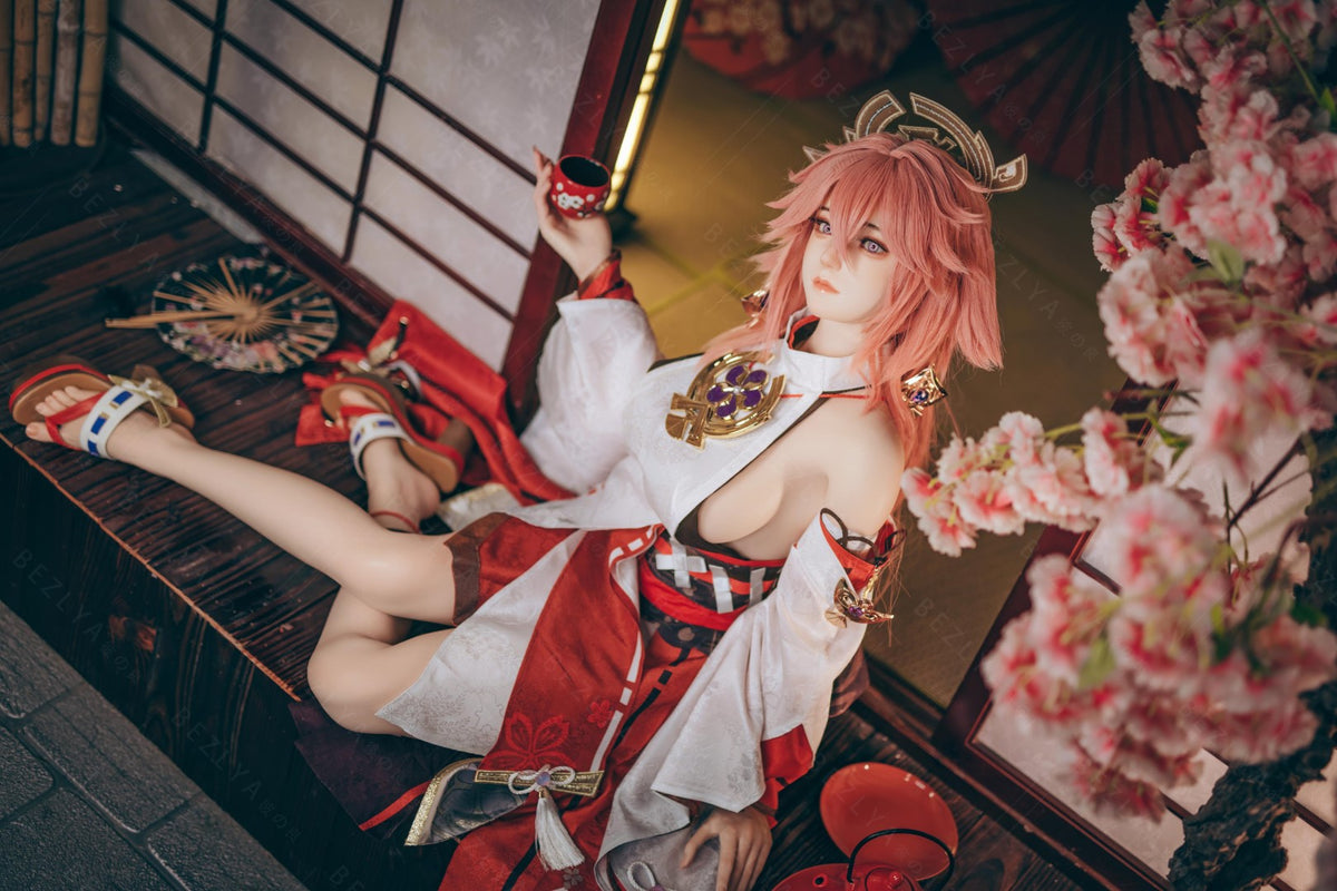 Yae Miko Sex Doll (Bezlya Doll 155 cm E-puodelis 2,2CF silikonas)