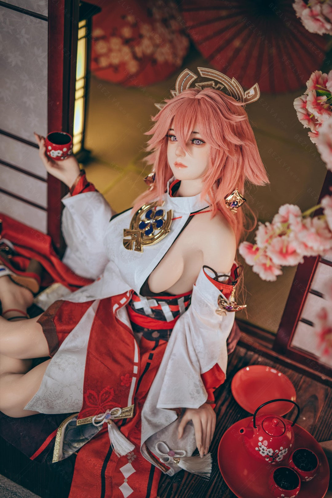 Yae Miko Sex Doll (Bezlya Doll 155 cm E-puodelis 2,2CF silikonas)