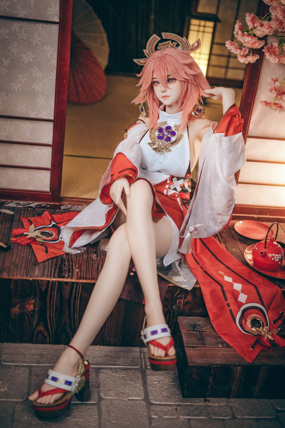 Yae Miko Sex Doll (Bezlya Doll 155 cm E-puodelis 2,2CF silikonas)