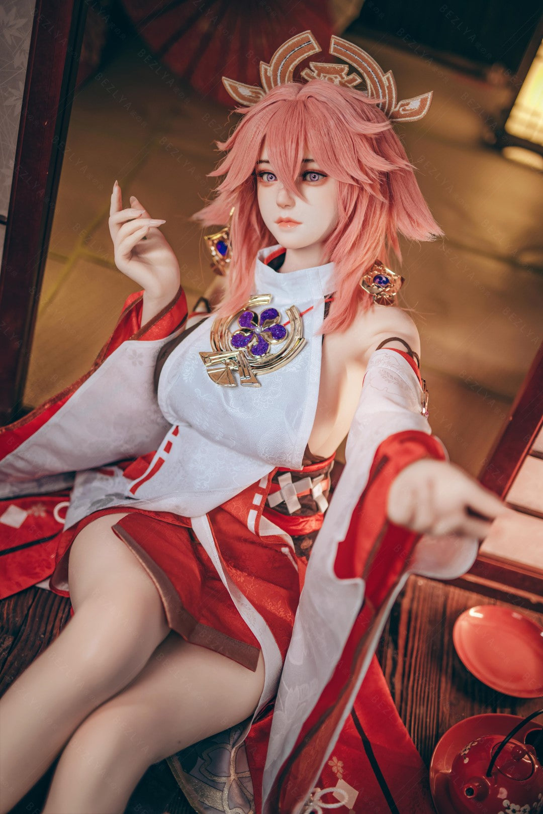 Yae Miko Sex Doll (Bezlya Doll 155 cm E-puodelis 2,2CF silikonas)