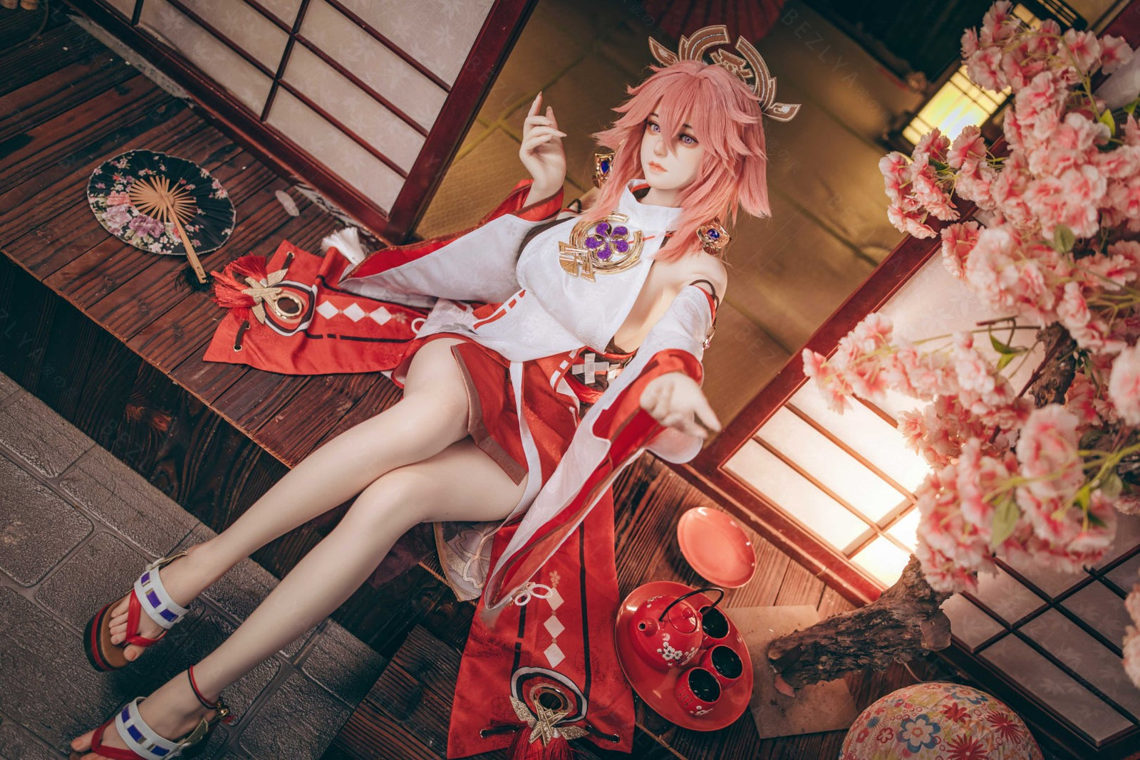 Yae Miko Sex Doll (Bezlya Doll 155 cm E-puodelis 2,2CF silikonas)