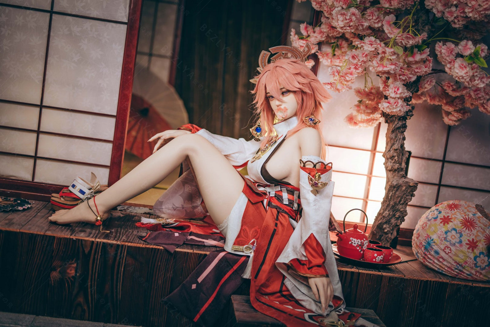 Yae Miko Sex Doll (Bezlya Doll 155 cm E-puodelis 2,2CF silikonas)