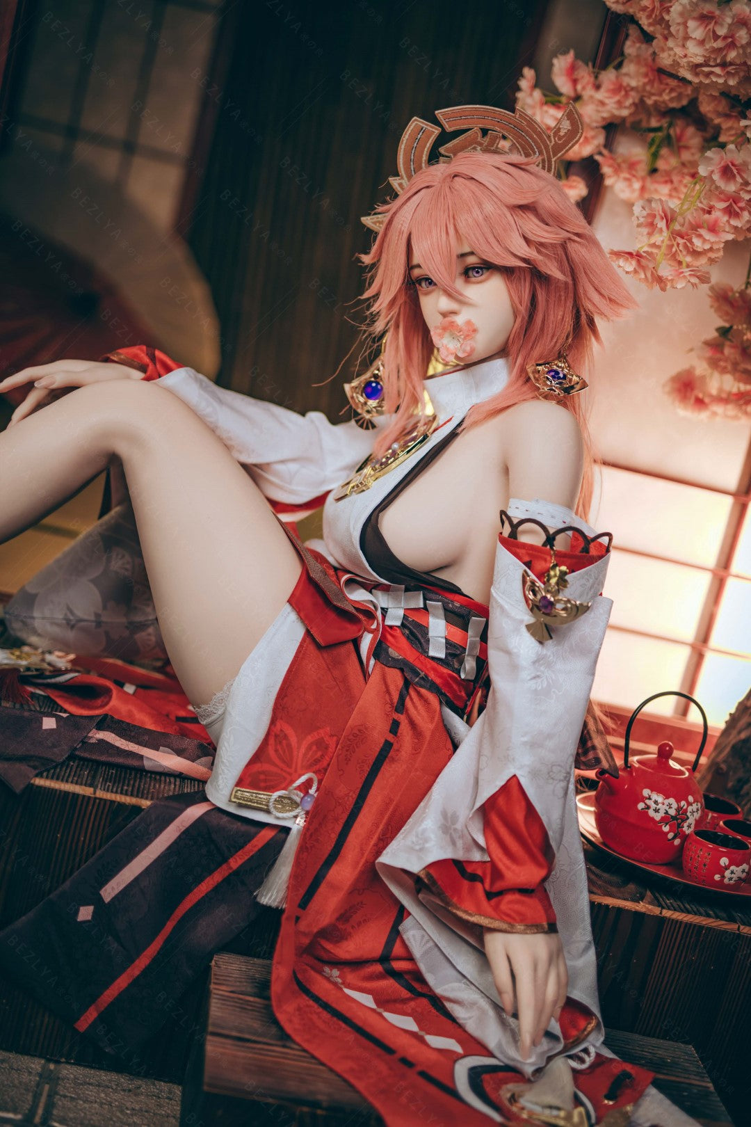 Yae Miko Sex Doll (Bezlya Doll 155 cm E-puodelis 2,2CF silikonas)