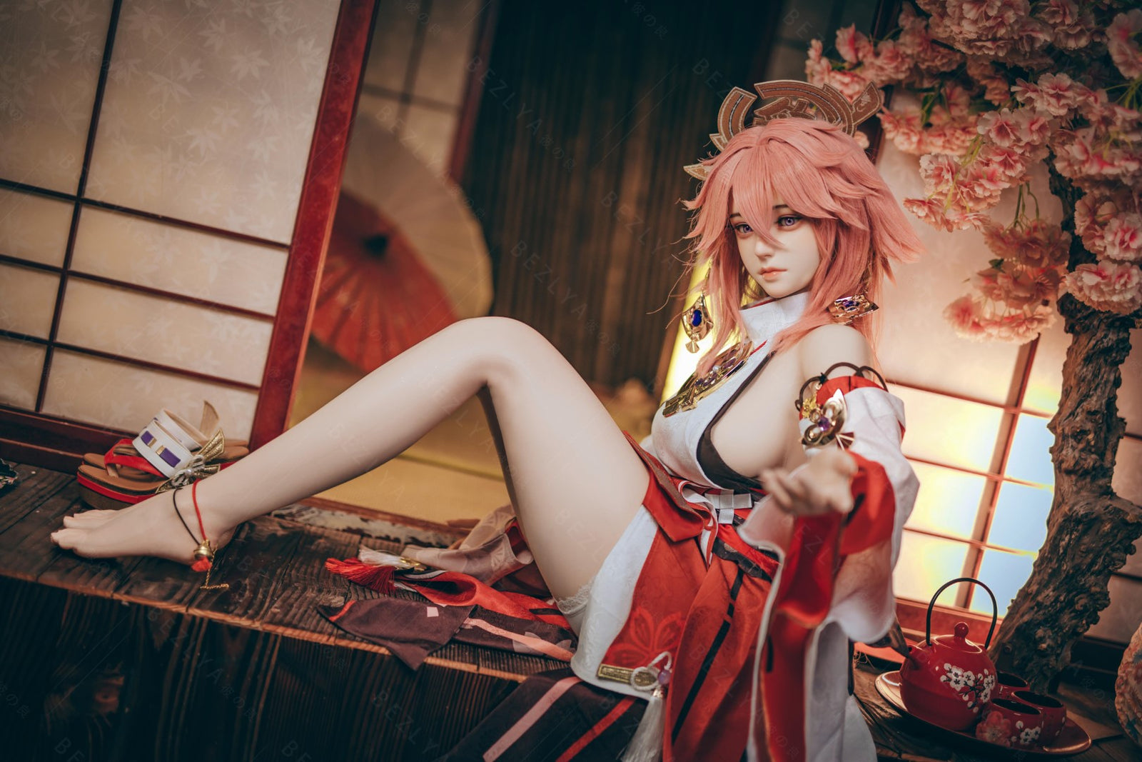 Yae Miko Sex Doll (Bezlya Doll 155 cm E-puodelis 2,2CF silikonas)