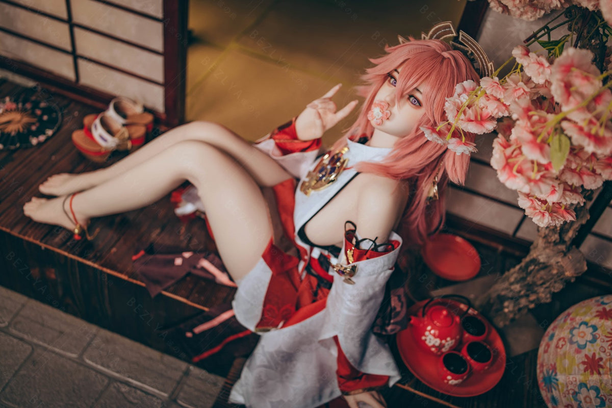 Yae Miko Sex Doll (Bezlya Doll 155 cm E-puodelis 2,2CF silikonas)