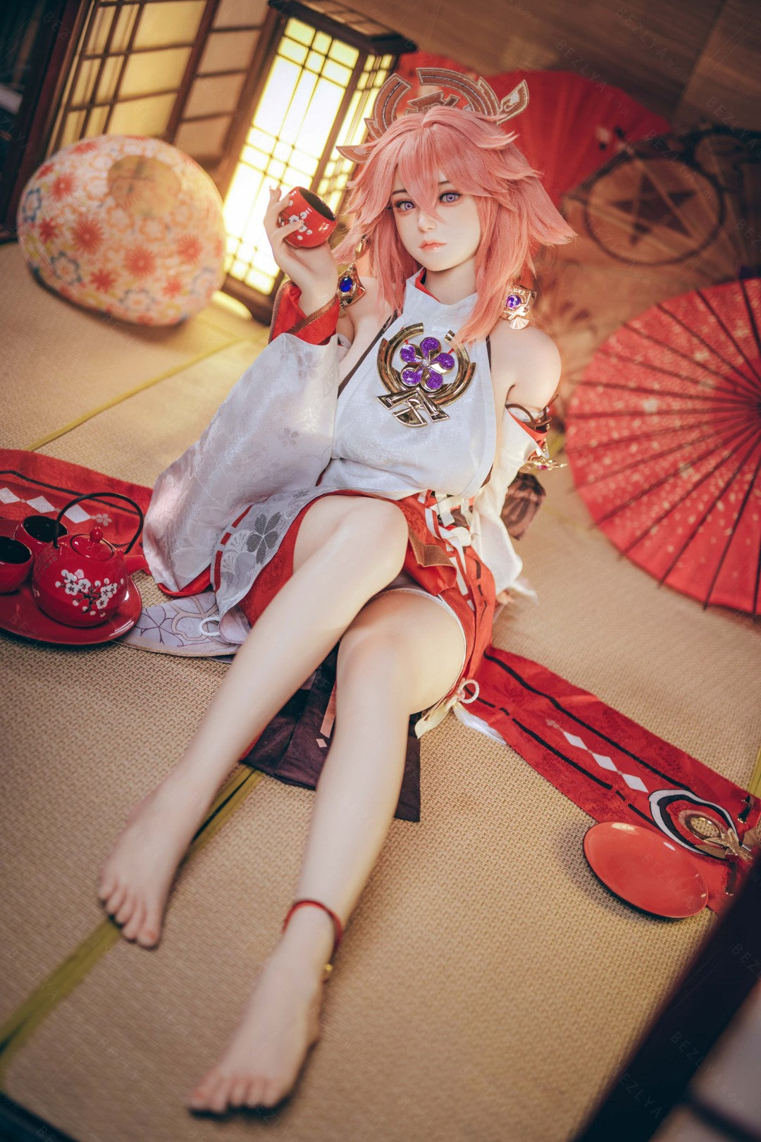 Yae Miko Sex Doll (Bezlya Doll 155 cm E-puodelis 2,2CF silikonas)