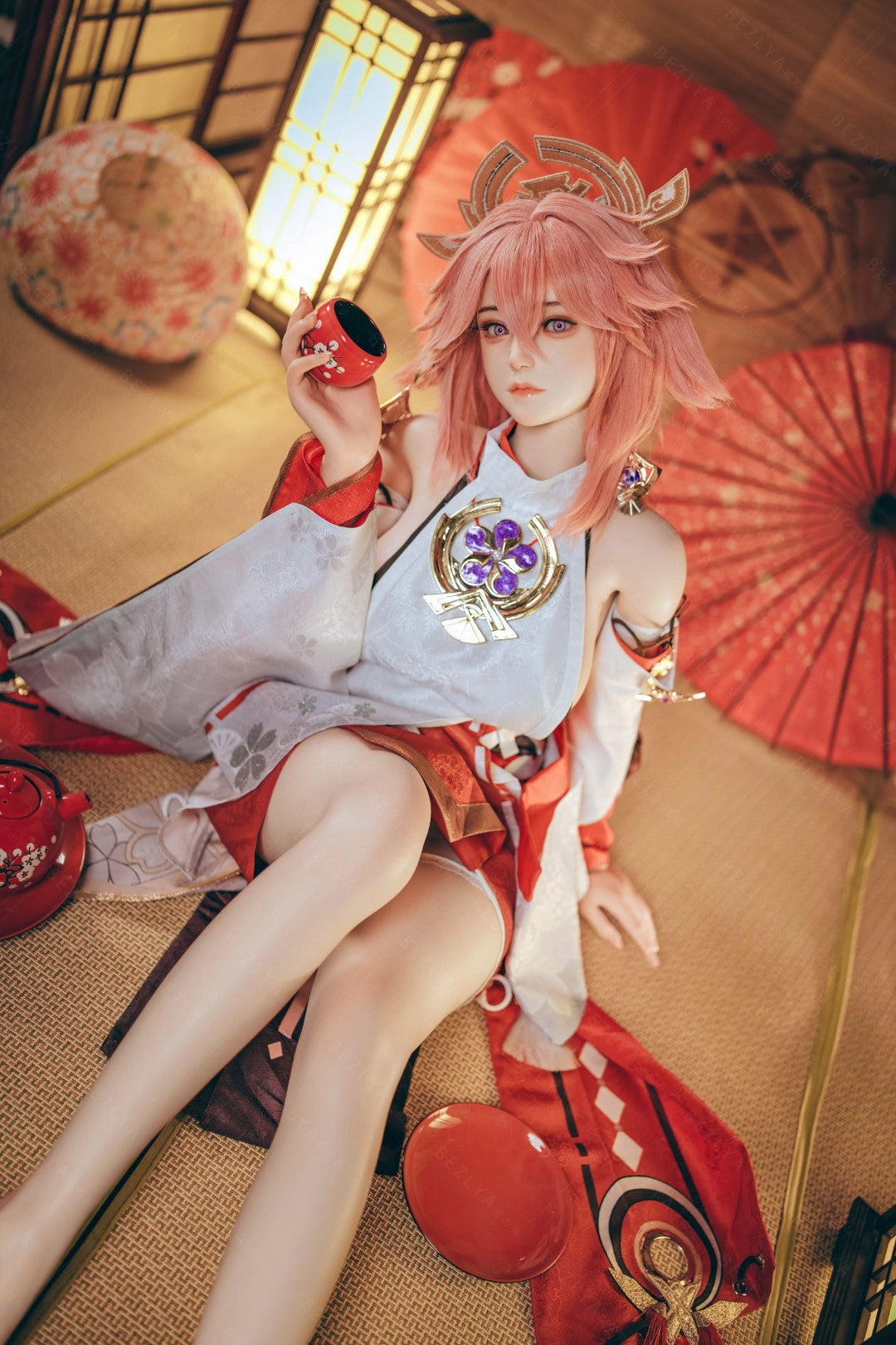 Yae Miko Sex Doll (Bezlya Doll 155 cm E-puodelis 2,2CF silikonas)