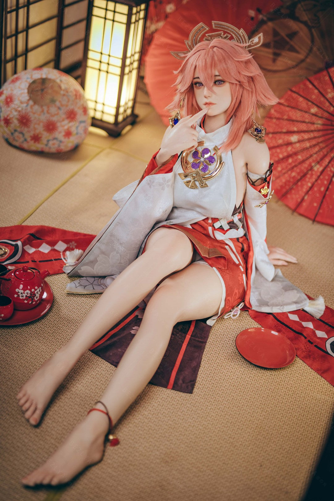 Yae Miko Sex Doll (Bezlya Doll 155 cm E-puodelis 2,2CF silikonas)