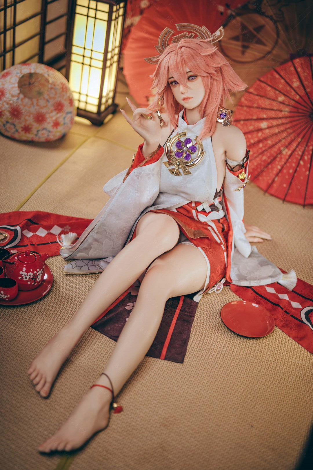 Yae Miko Sex Doll (Bezlya Doll 155 cm E-puodelis 2,2CF silikonas)