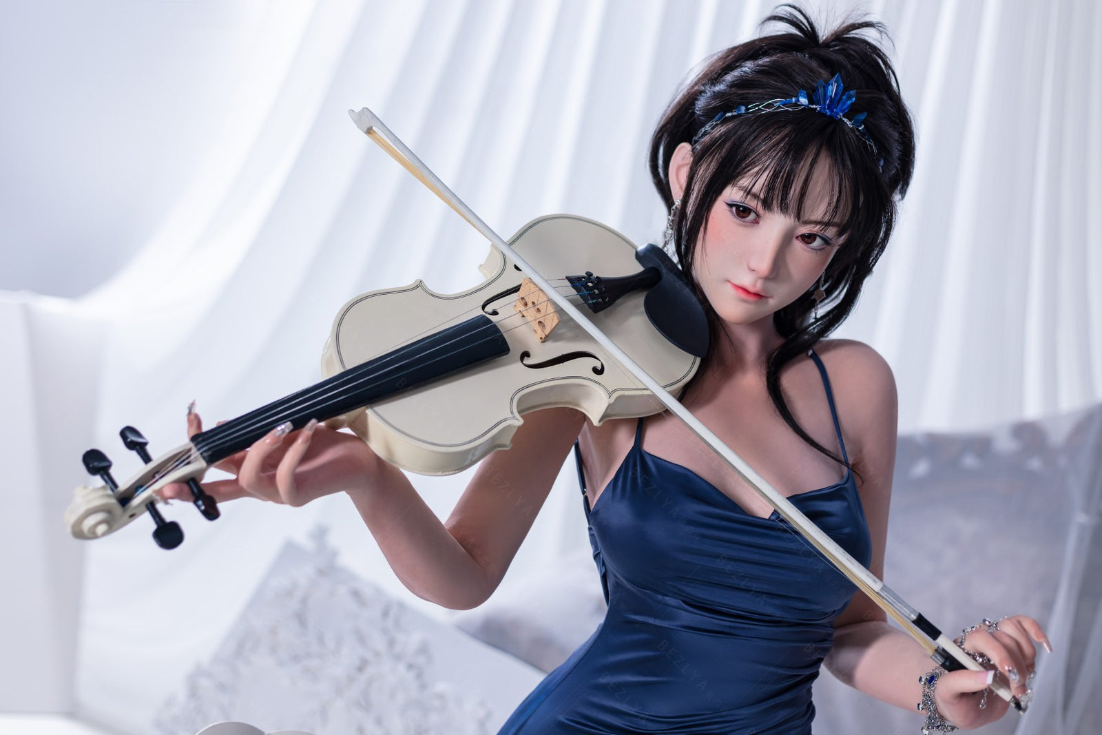 Sekso lėlė Gardenia (Bezlya Doll 155 cm E-puodelis 2,2CF silikonas)