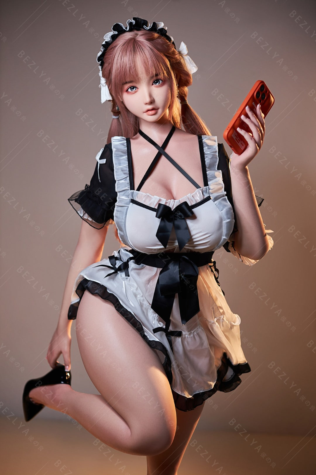 Vanilinė sekso lėlė (Bezlya Doll 155 cm H-puodelis 2,1 silikonas)