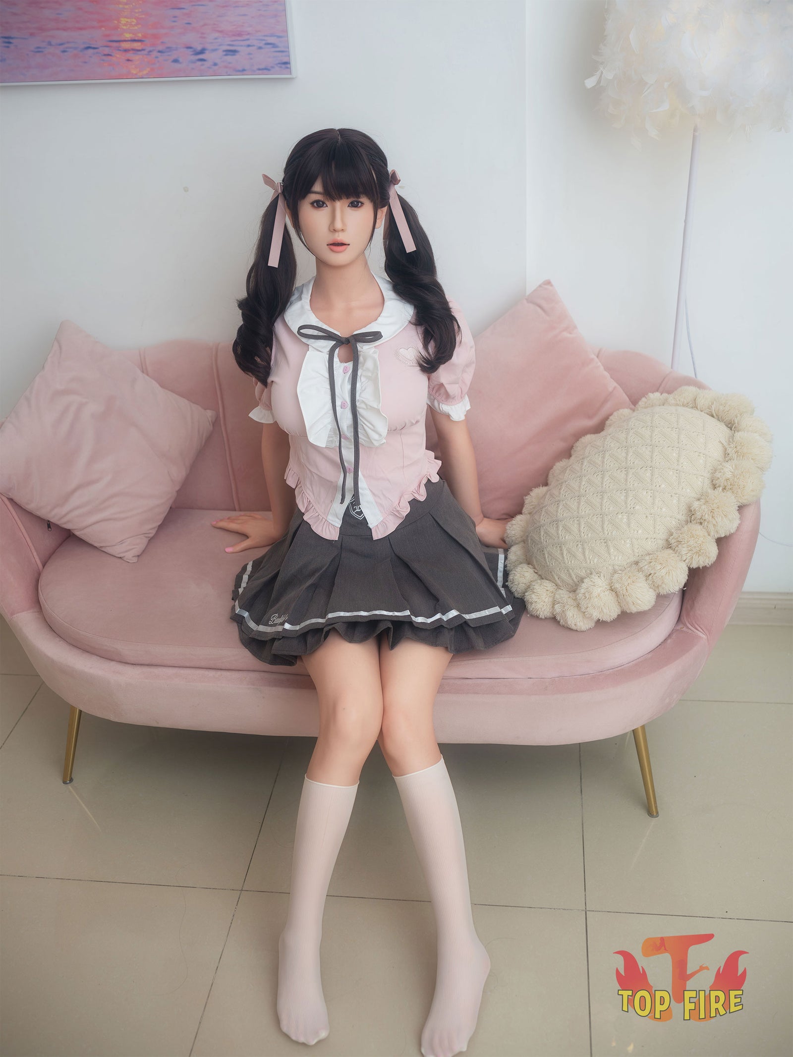 Esther Sex Doll (Top Fire Doll 158 cm D puodelis T29 silikonas)