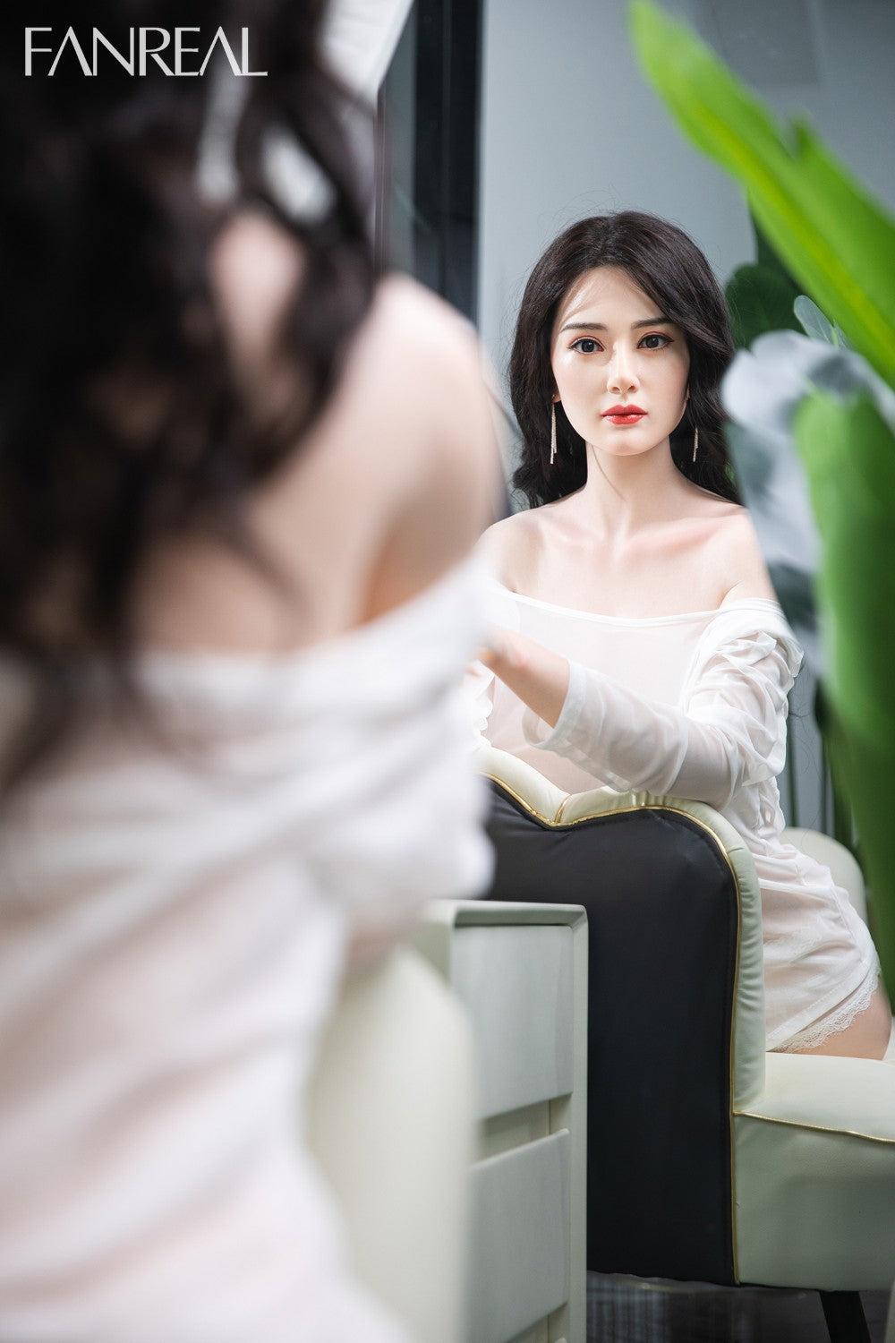 Sekso lėlė Ling Torso (FanReal Doll 95 cm G puodelio silikonas)