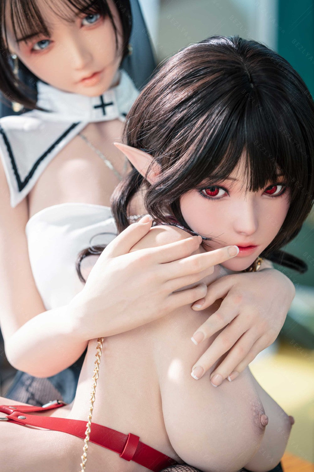 Vanilinė sekso lėlė (Bezlya Doll 155 cm E-puodelis 2,2CF silikonas)