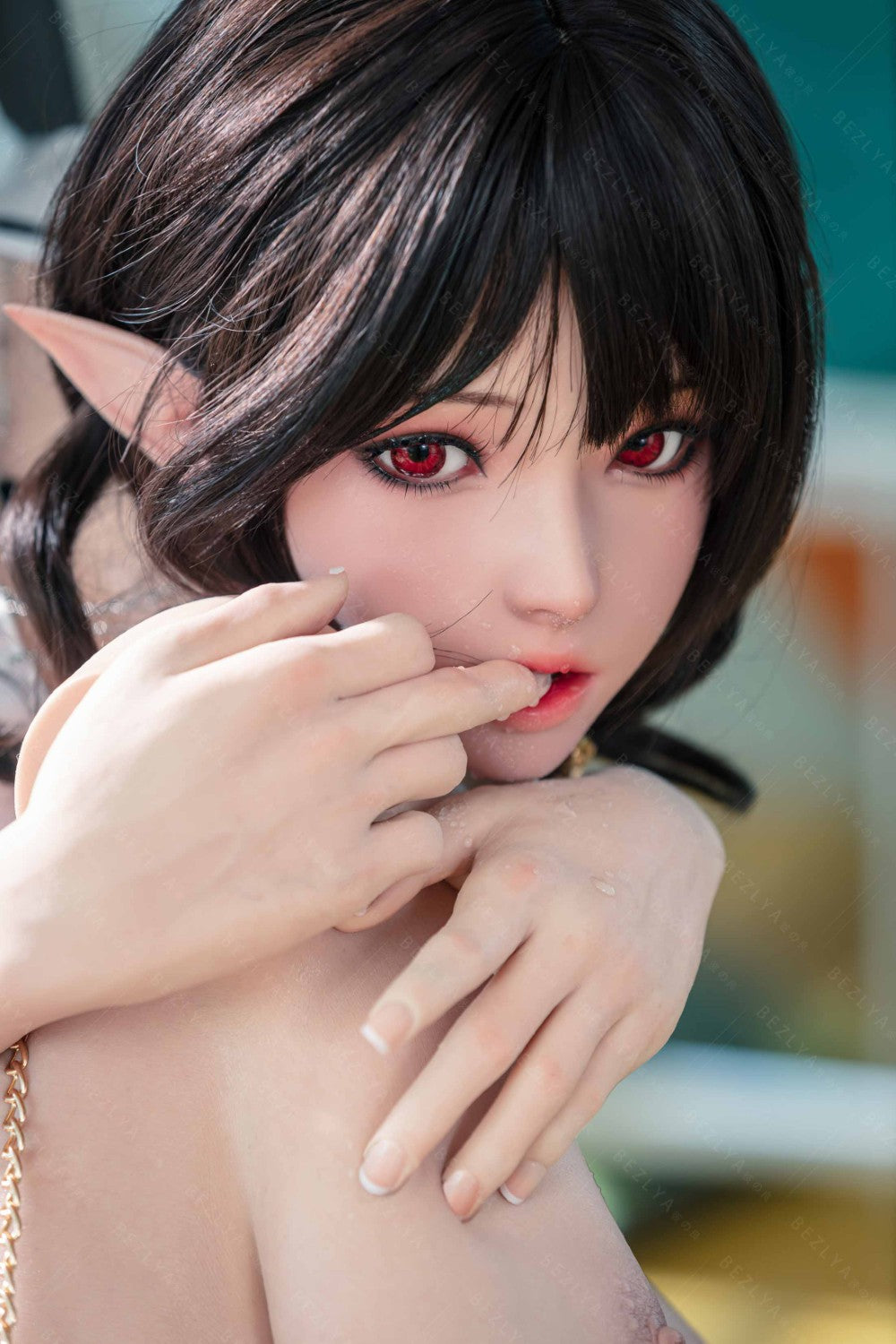 Vanilinė sekso lėlė (Bezlya Doll 155 cm E-puodelis 2,2CF silikonas)