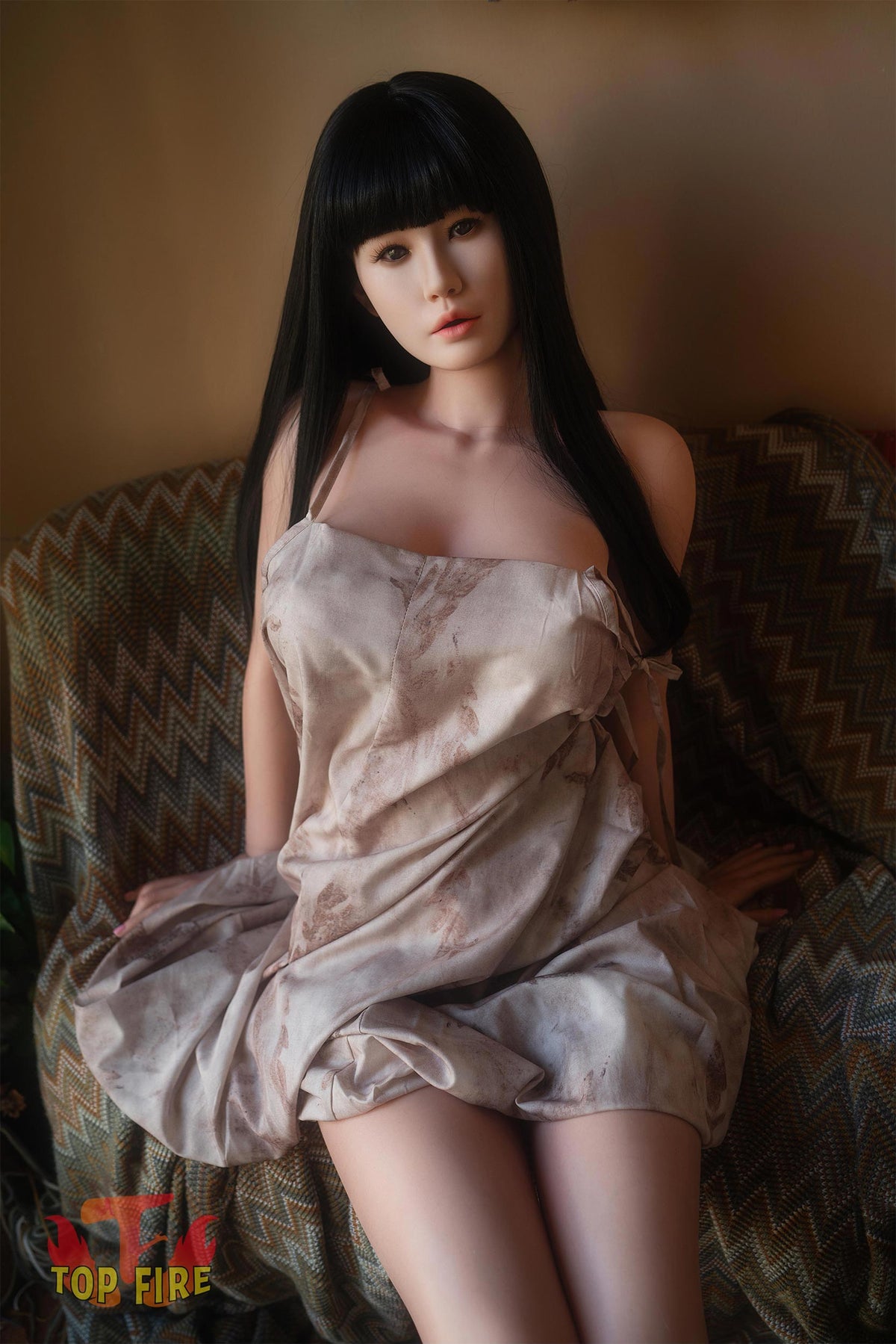 Sekso lėlė rožė (Top Fire Doll 158 cm D puodelis T30 silikoninis)