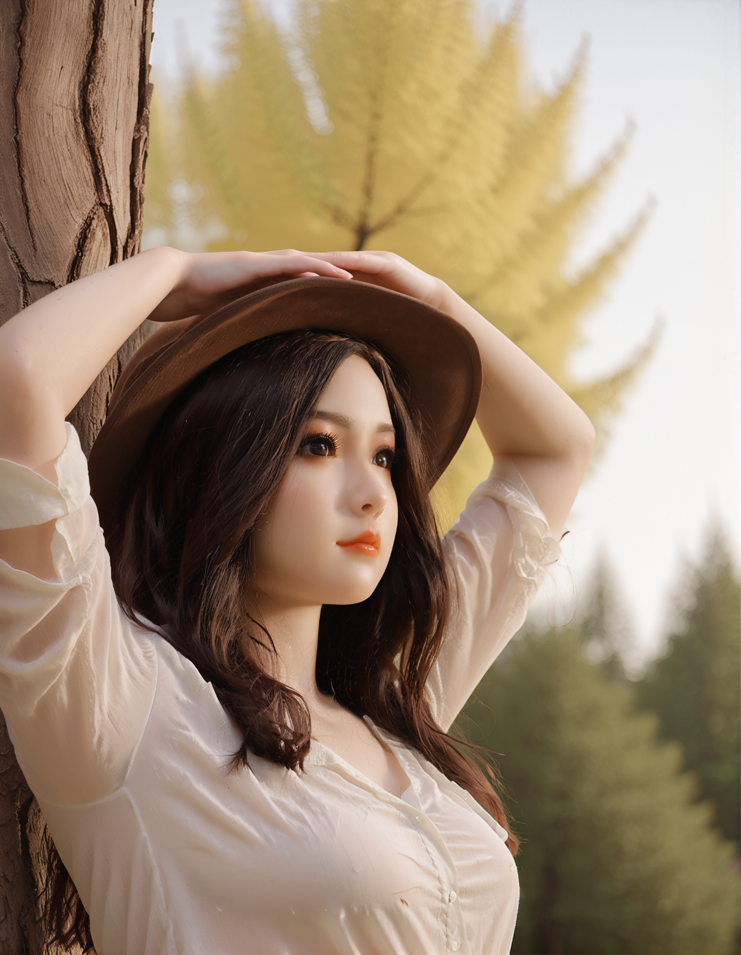 Sekso lėlė Mei (Aibei Doll 148 cm B puodelis #AB2 TPE + silikonas)