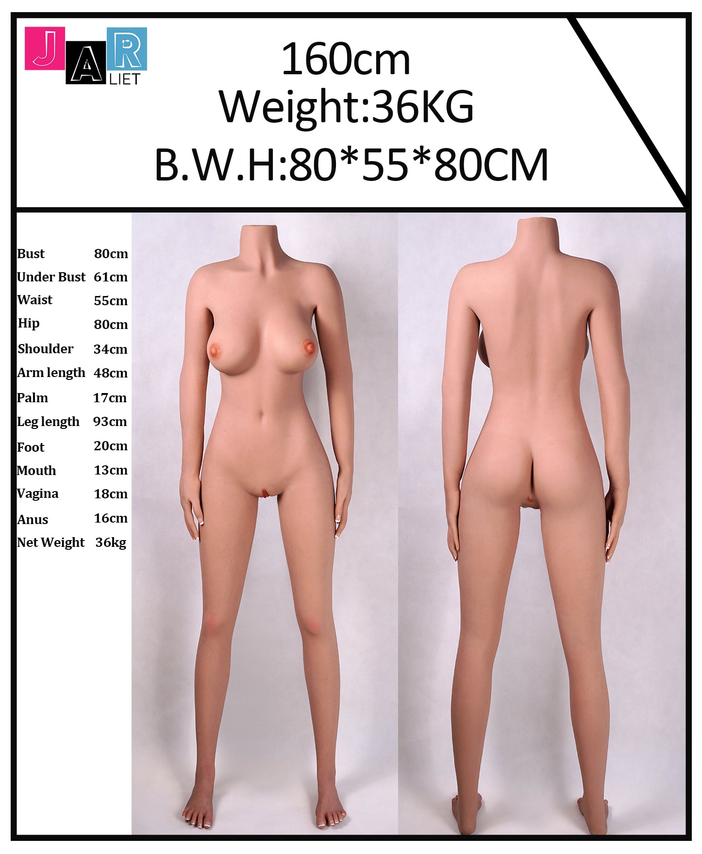 Helen Sex Doll (Jarliet 160 cm D-Cup TPE + silikonas)